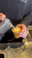 Morning café operations documented in central London establishment