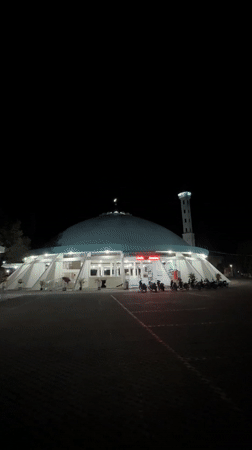 Evening prayers documented at Indonesian mosque in Pasar Paloh