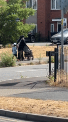 Rugby streets and a trolley-choked waterway on a July afternoon