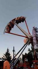 VDNH amusement park on a summer evening in Moscow
