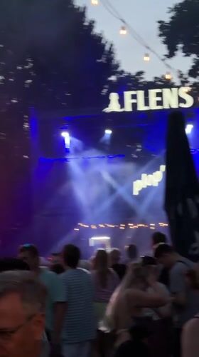 Live concert night in Kiel under Wonderland stage lights