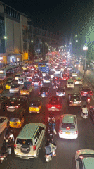 Heavy traffic, metro activity observed in Chennai cantonment area