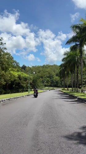 Scenic roadway documented in Pecatu, Indonesia during early morning