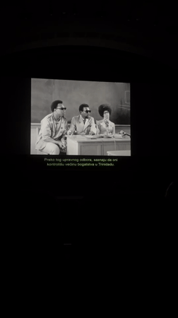Movie screening attended at Belgrade cinema with Kusturica reserved seat