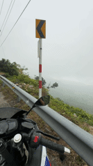 Motorcycle ride captured on winding road near Đà Nẵng