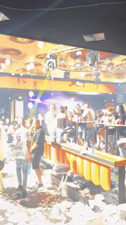 Night club scene documented in Targovishte, Bulgaria early morning