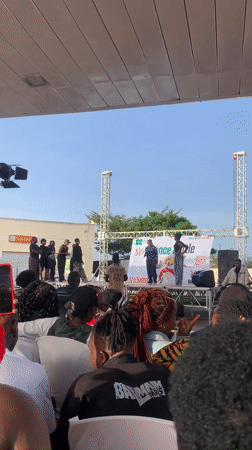Outdoor performance event draws crowd in Barakin Sabawa, Nigeria