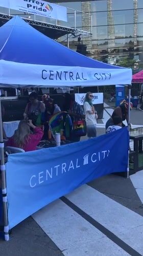 Surrey Pride festival fills City Hall Plaza with tents and activities