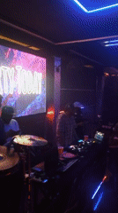 Nightclub party documented by witnesses during early morning hours