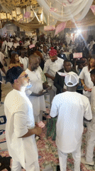 Live band performs at traditional celebration in Nigeria