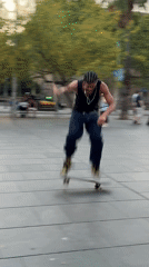 Evening skateboarding session draws multiple participants to Barcelona plaza