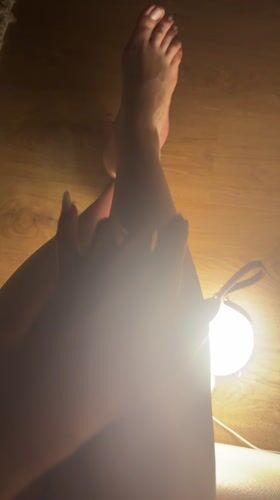 Cozy home evening in Shcheglovo, feet and fitness gear