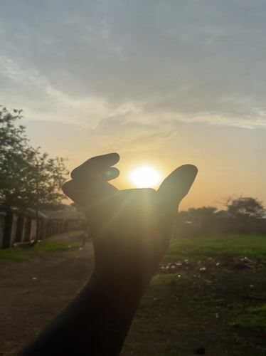 Morning moments captured in Mararaba residential area during sunrise