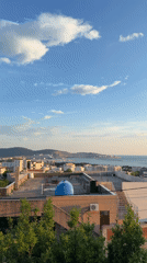 Elevated coastal views captured in Šušanj, Montenegro overlooking Adriatic