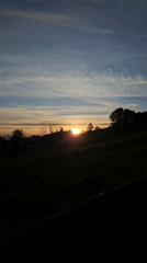 Sunrise captured over St. Gallen landscape May 3rd