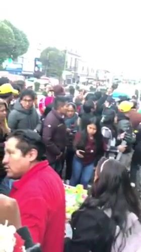 Political march supports Erland Alvarez candidacy in La Paz