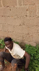 Man digs well in Bukuru, Nigeria yard
