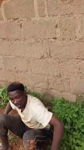 Man digs well in Bukuru, Nigeria yard