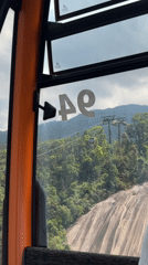 Cable car riders document Ba Na Hills journey in Vietnam