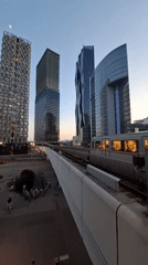 Vienna skyline captured from multiple angles during evening hours