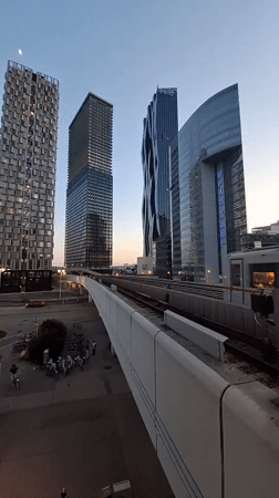 Vienna skyline captured from multiple angles during evening hours