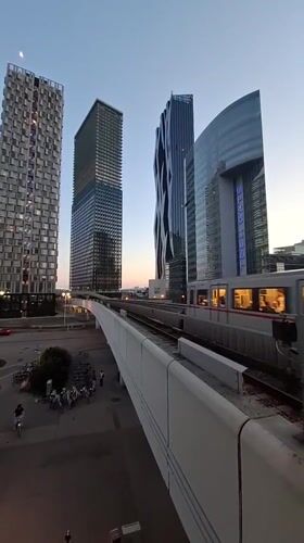 Vienna skyline captured from multiple angles during evening hours