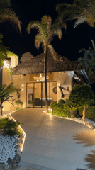 Evening at Tikitao by Divo, a tropical-styled restaurant in Estepona
