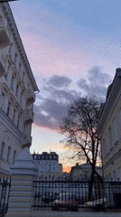 Moscow Evening: Street Scenes and Sunset Skies Documented