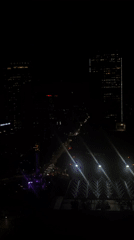 Night footage captures Mexico City skyline with traffic flow