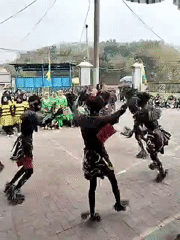 Community performance showcase brings costumed groups to Pakulaut streets