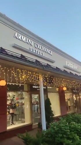 Luxury retail complex exterior documented in Moscow