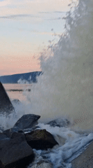 Riverside spillway and cruise ship views at sunset, Chernushka