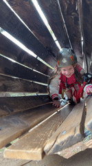 Child enjoys supervised adventure park activities in Podgorica