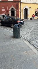 Spring afternoon street life captured across Warsaw's historic center