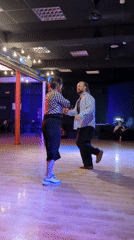 Swing dancers perform in Saint Petersburg studio session