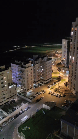 Evening scenes captured from Bat Yam balconies and interiors