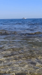 Lazy August morning at a rocky Molfetta beach and seaside trattoria