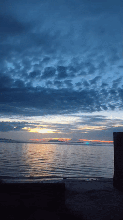 Dramatic twilight sky captured over Ko Samui waters