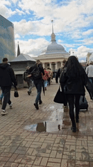 Early morning pedestrian activity observed across central Moscow squares