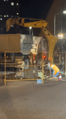 Nighttime utility repairs underway in Krasnodar