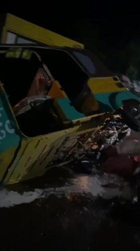 Bukuru street life and vehicle accident documented by witnesses