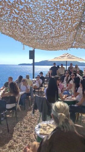 Seaside restaurant hosts live music in Kamenovo, Montenegro