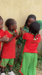 Children play at outdoor playground in Akwanga, Nigeria