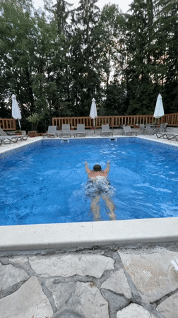 Pool day and rustic interiors at Kolašin's Bianca Resort