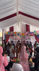 Quran graduation ceremony with sashes and medals, Sukabakti