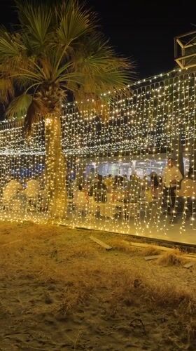 Evening dining and beach scenes captured in Larnaca, Cyprus