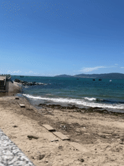 Early morning coastal scenes documented in Nha Trang Vietnam