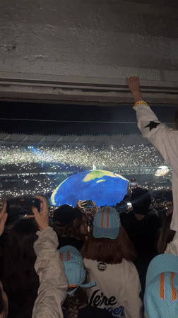 Concert with globe stage prop and fireworks draws crowds in Tbilisi
