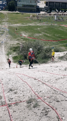 Rope climbing training event held in Khvalynsk, Russia