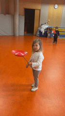 Children practice plate-spinning skills at French gymnasium